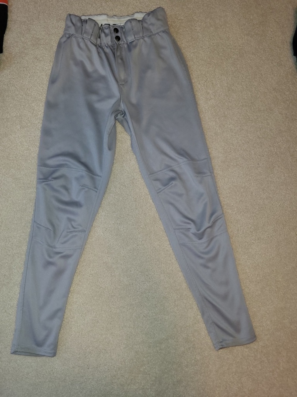 Evoshield CT Game Baseball Pants Gray Small Mens Tapered Leg Calf Tight